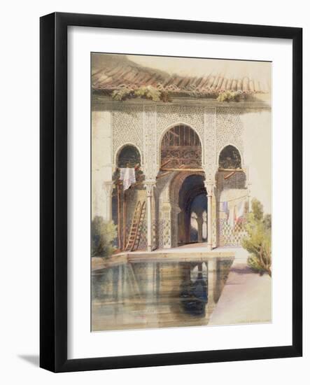 The Court of Myrtles, Alhambra, Mid-19th Century-A. Margaretta Burr-Framed Giclee Print