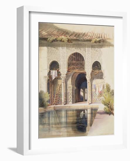 The Court of Myrtles, Alhambra, Mid-19th Century-A. Margaretta Burr-Framed Giclee Print