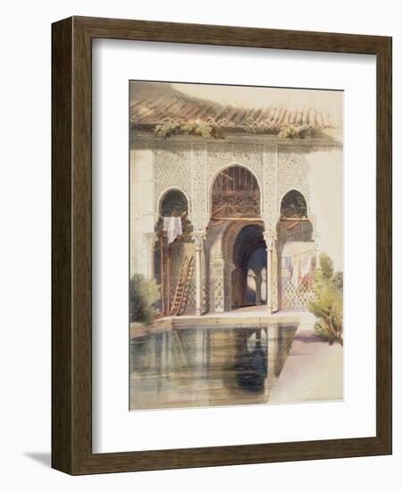 The Court of Myrtles, Alhambra, Mid-19th Century-A. Margaretta Burr-Framed Giclee Print