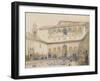 The Court of Myrtles, Alhambra (Or Hall of Myrtles, Alhambra) 1833-David Roberts-Framed Giclee Print