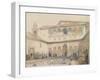 The Court of Myrtles, Alhambra (Or Hall of Myrtles, Alhambra) 1833-David Roberts-Framed Giclee Print