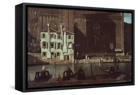 The Court of Stonemason in Campo-null-Framed Stretched Canvas