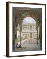 The Court of the Alberca in the Alhambra, Granada, 1853-Leon Auguste Asselineau-Framed Giclee Print