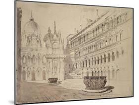 The Court of the Ducal Palace-John Ruskin-Mounted Giclee Print