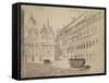 The Court of the Ducal Palace-John Ruskin-Framed Stretched Canvas