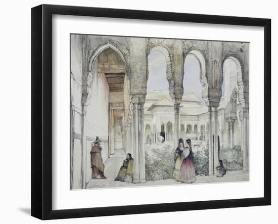 The Court of the Lions (Patio De Los Leones)-John Frederick Lewis-Framed Giclee Print