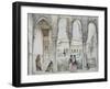 The Court of the Lions (Patio De Los Leones)-John Frederick Lewis-Framed Giclee Print