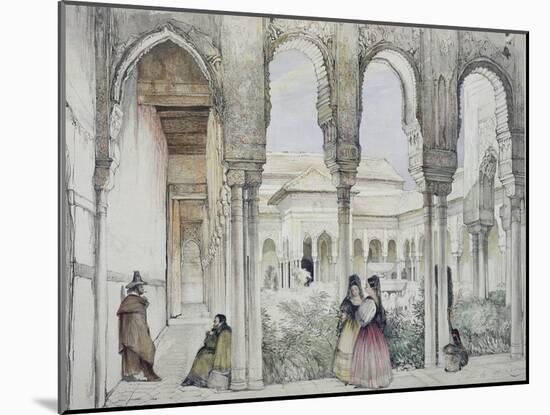 The Court of the Lions (Patio De Los Leones)-John Frederick Lewis-Mounted Giclee Print