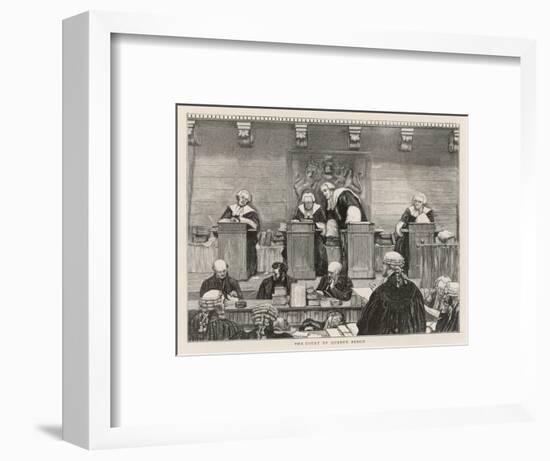 The Court of the Queen's Bench in Session-null-Framed Art Print