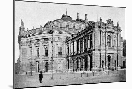 The Court Theatre, Vienna, Austria, 1899-null-Mounted Giclee Print