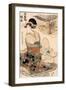 The Courtesan Akashi of the Tamaya, Edo Period-Hishikawa Ryukoku-Framed Giclee Print