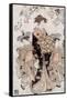 The Courtesan Chozan of Chojiya, Japanese Wood-Cut Print-Lantern Press-Framed Stretched Canvas