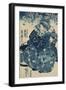 The Courtesan Hanao of Ogi-ya-Kuniyoshi Utagawa-Framed Giclee Print
