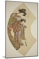 The Courtesan Hanaogi of the Ogiya and Her Attendant, C.1777-78-Isoda Koryusai-Mounted Giclee Print