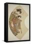 The Courtesan Hanaogi of the Ogiya and Her Attendant, C.1777-78-Isoda Koryusai-Framed Stretched Canvas