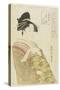 The Courtesan Hanaohi of the Ogiya House, C. 1793-1794-Kitagawa Utamaro-Stretched Canvas