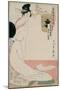 The Courtesan Hanazuma of Hyogoya from the Series 'Brands of Sake Linked with Six Selected Courtesa-Kitagawa Utamaro-Mounted Giclee Print