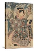 The Courtesan Kashiku-Utagawa Kuniyasu-Stretched Canvas