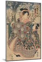 The Courtesan Kashiku-Utagawa Kuniyasu-Mounted Giclee Print