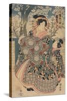 The Courtesan Kashiku-Utagawa Kuniyasu-Stretched Canvas