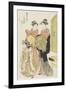 The Courtesan Katsuyama of the Echizenya House, Late 18th-Early 19th Century-Torii Kiyonaga-Framed Giclee Print