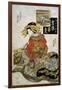 The Courtesan Koimurasaki of Tama-Ya in the First Month-Keisai Eisen-Framed Giclee Print