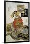 The Courtesan Koimurasaki of Tama-Ya in the First Month-Keisai Eisen-Framed Giclee Print