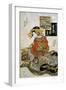 The Courtesan Koimurasaki of Tama-Ya in the First Month-Keisai Eisen-Framed Giclee Print