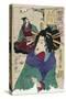 The Courtesan Komurasaki of the Kadoebiro House Par Yoshitoshi, Tsukioka (1839-1892). Colour Woodcu-Tsukioka Yoshitoshi-Stretched Canvas