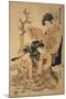 The Courtesan Michinoku from the Green House-Isoda Koryusai-Mounted Giclee Print