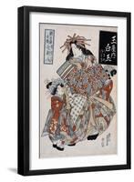 The Courtesan Shiratama from the Tamaya House, C.1825-Keisai Eisen-Framed Giclee Print