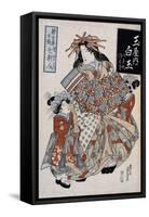 The Courtesan Shiratama from the Tamaya House, C.1825-Keisai Eisen-Framed Stretched Canvas
