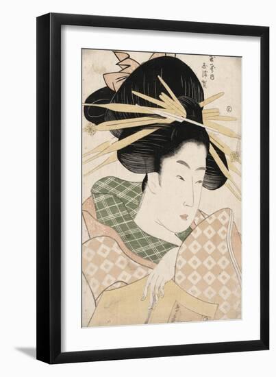 The Courtesan Shizuka of Tama-Ya-null-Framed Giclee Print