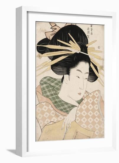 The Courtesan Shizuka of Tama-Ya-null-Framed Giclee Print