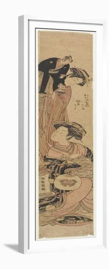 The Courtesan Sogiku of the Matsukaneya House-Isoda Koryusai-Framed Premium Giclee Print