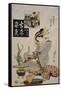 The Courtesan Suganosuke of Okamoto- Ya in the Fourth Month-Keisai Eisen-Framed Stretched Canvas