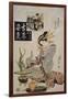 The Courtesan Suganosuke of Okamoto- Ya in the Fourth Month-Keisai Eisen-Framed Giclee Print