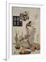 The Courtesan Suganosuke of Okamoto- Ya in the Fourth Month-Keisai Eisen-Framed Giclee Print