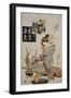 The Courtesan Suganosuke of Okamoto- Ya in the Fourth Month-Keisai Eisen-Framed Giclee Print