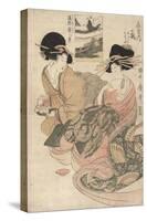 The Courtesan Tsukasa of ?giya-Kitagawa Utamaro-Stretched Canvas