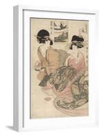 The Courtesan Tsukasa of ?giya-Kitagawa Utamaro-Framed Premium Giclee Print