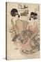 The Courtesan Tsukasa of ?giya-Kitagawa Utamaro-Stretched Canvas