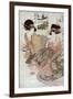 The Courtesan Tsukasa of Ogiya with Attendant, Japanese Wood-Cut Print-Lantern Press-Framed Art Print