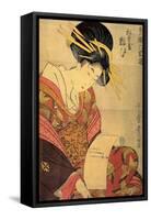 The Courtesan Yosooi of the Matsubaya House, C1800-Kitagawa Utamaro-Framed Stretched Canvas