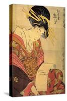 The Courtesan Yosooi of the Matsubaya House, C1800-Kitagawa Utamaro-Stretched Canvas