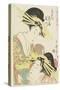 The Courtesans Hanaogi and Takigawa of the Ogiya House, C. 1805-Kitagawa Utamaro-Stretched Canvas
