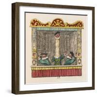 The Courtier with the Long Neck-George Cruikshank-Framed Art Print