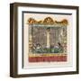 The Courtier with the Long Neck-George Cruikshank-Framed Art Print