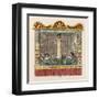 The Courtier with the Long Neck-George Cruikshank-Framed Art Print