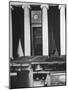 The Courtroom of the Supreme Court Seen from Behind of the Nine Justices-Margaret Bourke-White-Mounted Premium Photographic Print